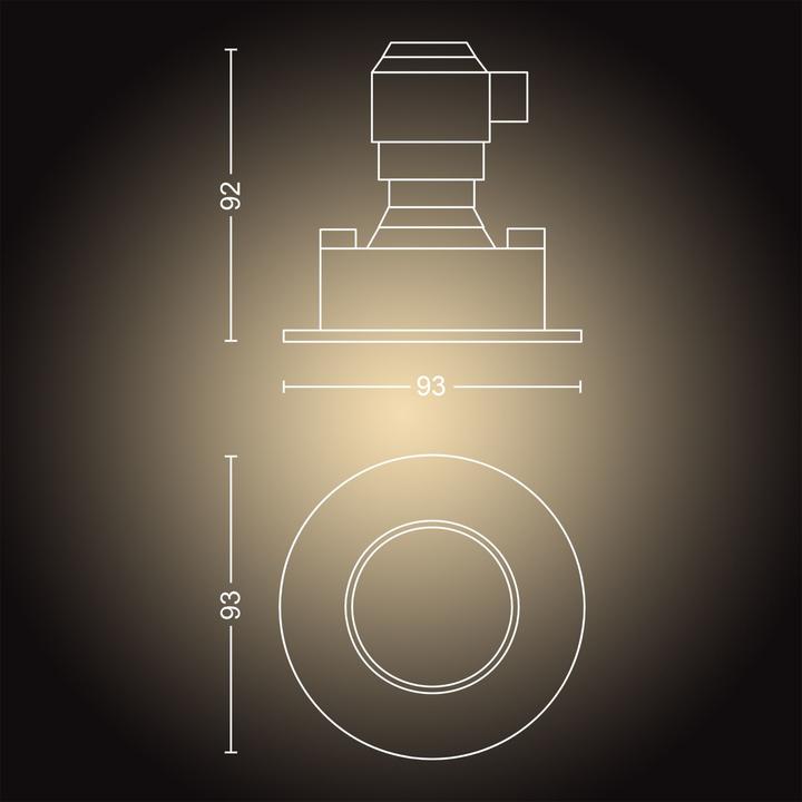 Actual product image Philips Hue Adore Basis BT (350 lm, GU10)
