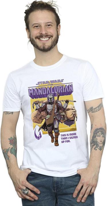 Image du produit Star Wars - T-shirt THE MANDALORIAN MORE THAN SIGNED UP FOR - Homme (4XL)