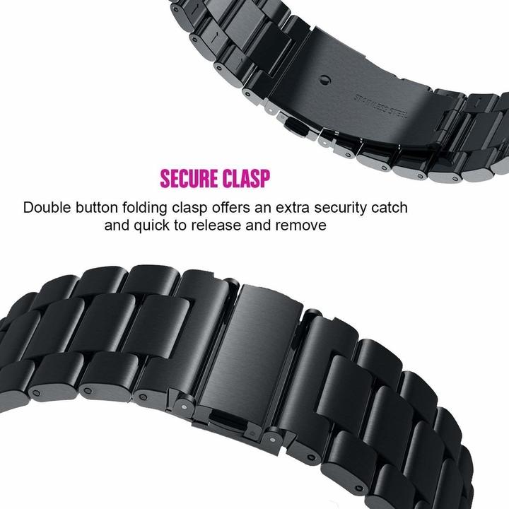 Produktbild Strap-it Stahlarmband (22 mm, Edelstahl)