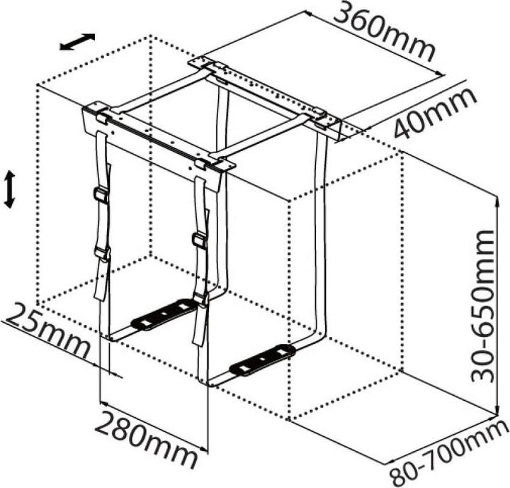 Produktbild Techly ICA-CS 60 CPU-Halterung Tischmontierte CPU-Halterung