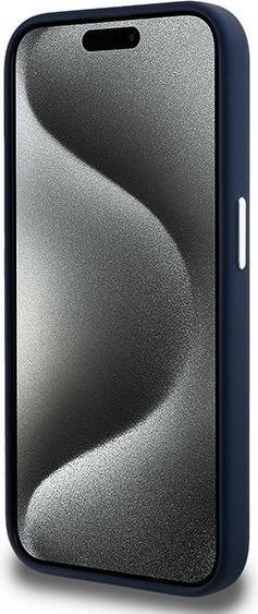 Actual product image Lacoste LCHMP15XUCRV iPhone 15 Pro Max 6.7" granatowy/marine hardcase Silicone Cracked Logo MagSafe (Apple iPhone 15 Pro Max)