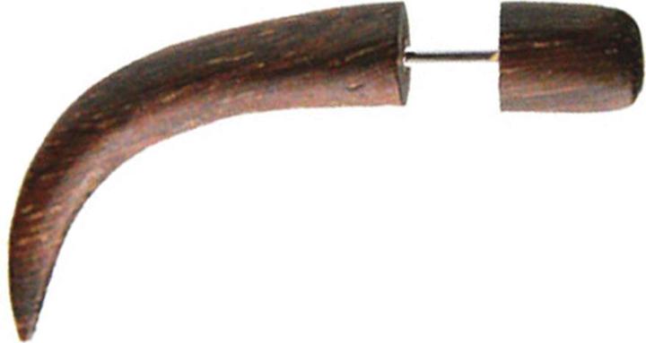 Immagine prodotto Star Piercing Fake Expander gebogen rund aus Narra Holz (senza ottone, Organico)