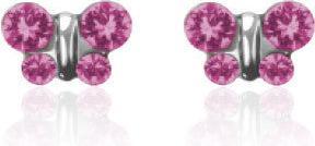 Actual product image Studex Sensitive ear studs butterfly pink (Stainless steel)
