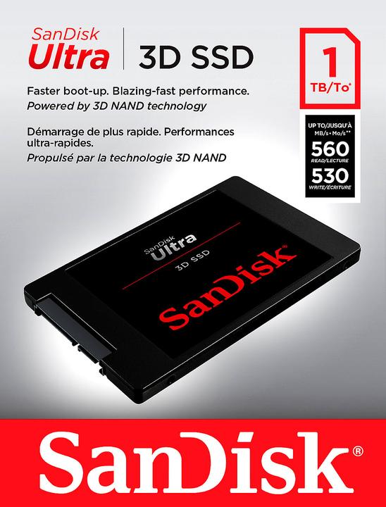 Produktbild SanDisk Ultra 3D (1000 GB, 2.5")