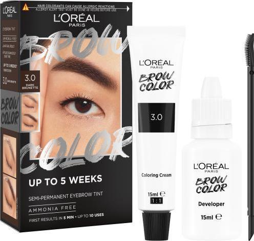 Immagine prodotto L'Oréal Paris Tinta per sopracciglia semipermanente Brow Colour (3.0 Bruna scura)