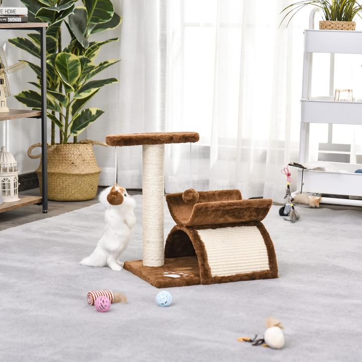 Immagine prodotto Jamb Albero per gatti (43 cm, Marrone, Bianco)