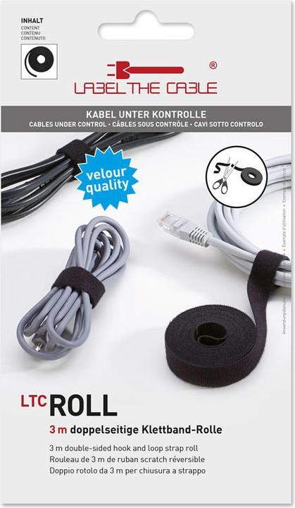 Actual product image Label-the-cable Velcro tape roll (16 mm)