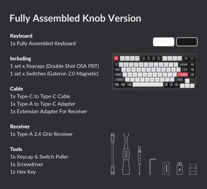 Produktbild Keychron Q1 HE (Magnetic Switch) (US, Kabellos, Kabelgebunden)