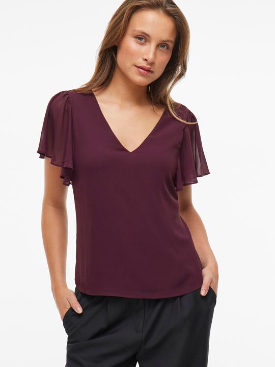 Actual product image Vila Kurzärmeliges Top mit V-Ausschnitt (38)