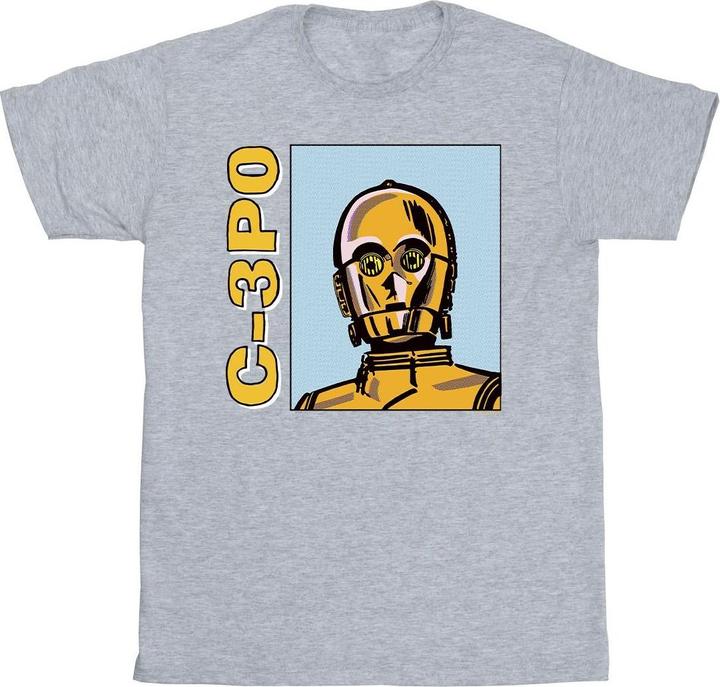 Immagine prodotto Star Wars C3PO Line Art Maglietta Uomo (XXL)