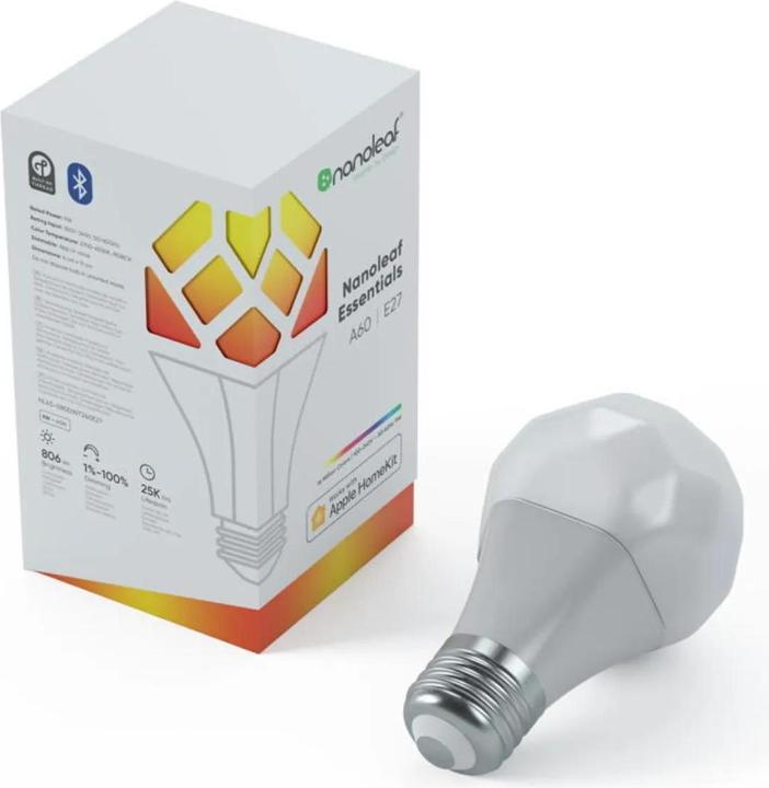 Actual product image Nanoleaf Essentials (E27, 9 W, 806 lm, 1 x, F)