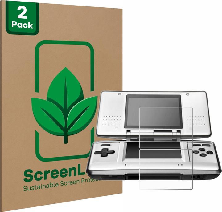 Actual product image ScreenLeaf Protective film sustainable screen protector screen protector film clear transparent (DSi XL)