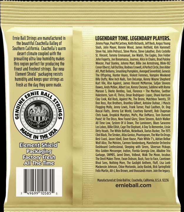Image du produit Ernie Ball Acoustique Earthwood Bronze (6 x, Guitare, 0.01")