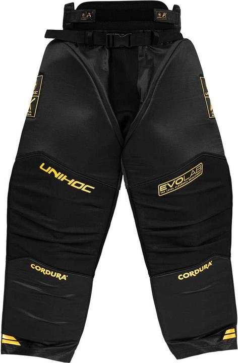 Produktbild Unihoc Goaliehose ALPHA EVOLAB schwarz/gold-S (S)