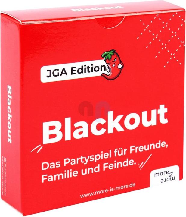 Immagine prodotto More is more Blackout - Edizione JGA - Il party game per amici, familiari e nemici (Tedesco)