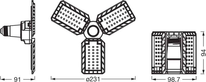 Image du produit Osram OSRLED E27 17W 1.500lm 4.000K (E27, 17 W, 1700 lm, 1 x, F)