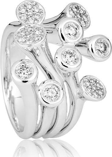 Image du produit Breuning BAGUE - BRILLE. 0,78 Ct. H/si (57, Or 585/14 K)