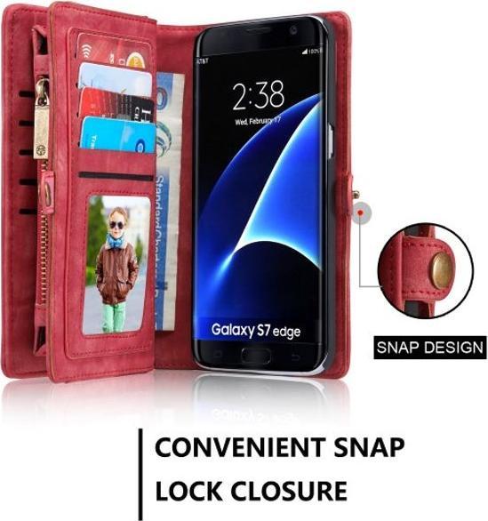 Produktbild Caseme Leder Portemonnaie mit Plastik Hülle (Samsung Galaxy S7 Edge)
