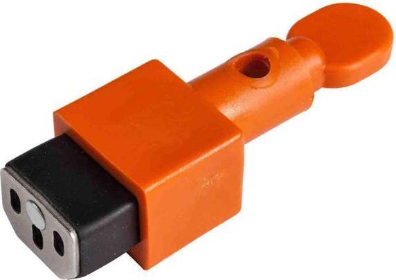 Brady Mini lockout security tag, plastic, black & red on white, 50.8 x 63.5 mm, labelling