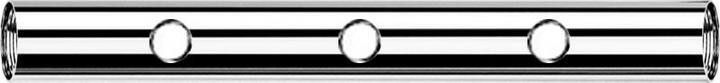 Immagine prodotto Star Piercing Barra per bilancieri con filettatura interna in argento da 1,2 mm e tre fori filettati da 0,8 mm (senza ottone, Titanio G23)