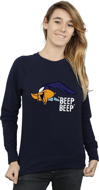 Actual product image Looney Tunes Womens/Ladies Beep Beep Road Runner Cotton Sweatshirt (XL)