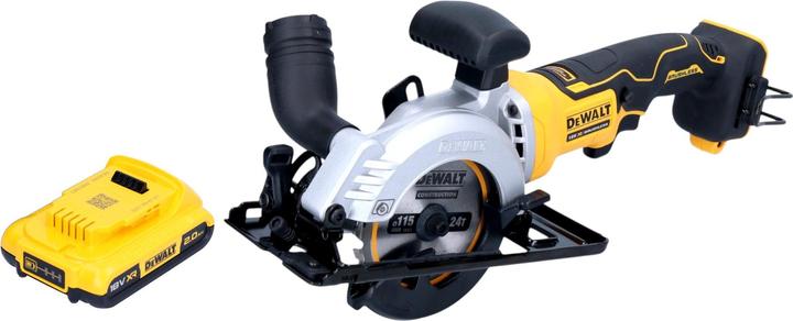 Image du produit DeWalt DCS 571 N Akku Handkreissäge 18 V 115 mm Brushless + 1x Akku 2,0 Ah - ohne Ladegerät