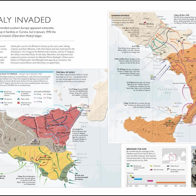 Immagine prodotto World War II Map by Map (Inglese, Peter Snow, Richard Overy, Collettività, DK, 2019)