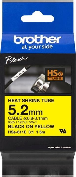 Produktbild Brother Heat-Shrink-Tube schwarz/gelb (0.52 cm, Gelb)