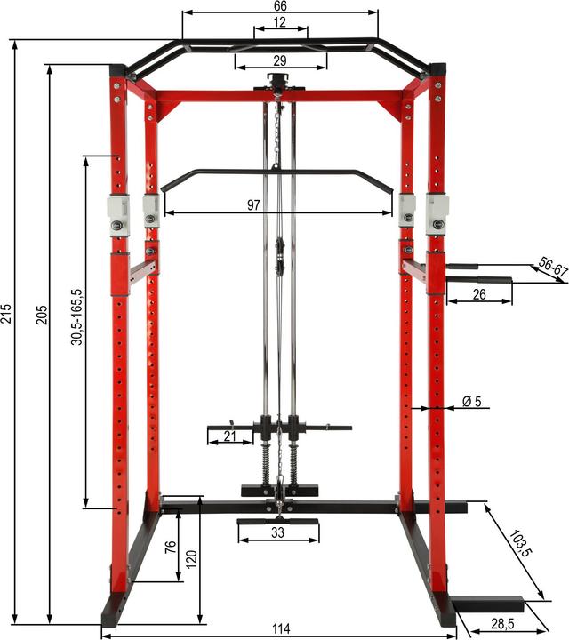 Actual product image tectake Latzug