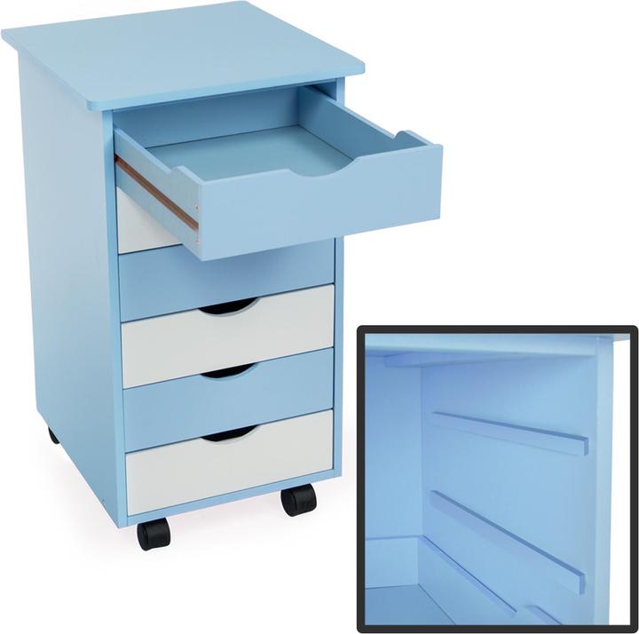 Image du produit tectake Conteneur roulant (36 x 40 x 65 cm)
