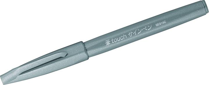 Actual product image Pentel Brush Pen Sign Pen Brush (Grey, 1 x)