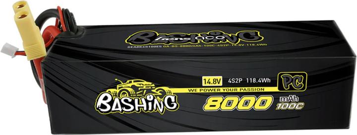 Gens Ace Gens ace 8000mAh 14.8V 100C 4S2P Lipo Battery Pack (14.80 V, 8000 mAh)
