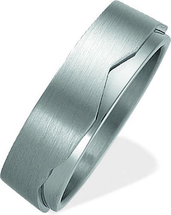 Actual product image Xen Band ring matt / polished with contour 6 mm (54)