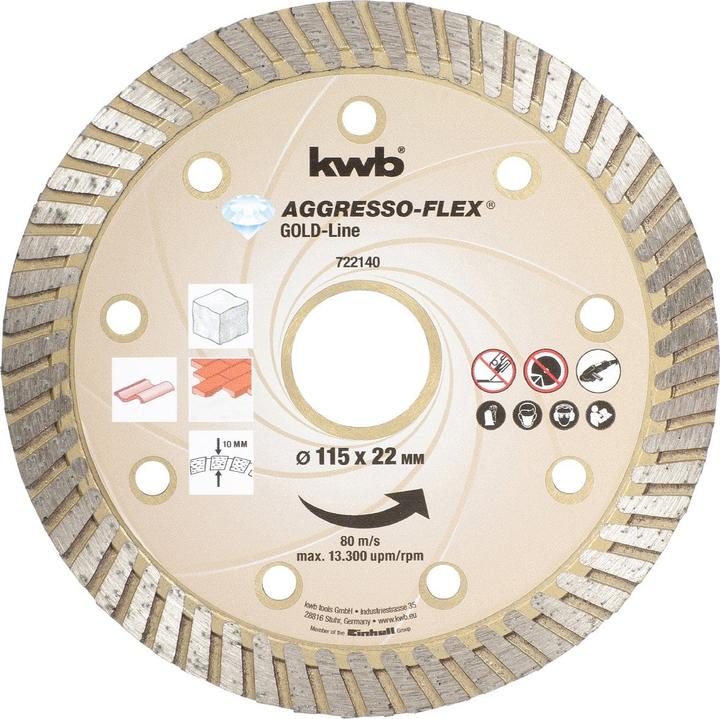 Produktbild kwb Diamant-Trennscheibe Goldline 115