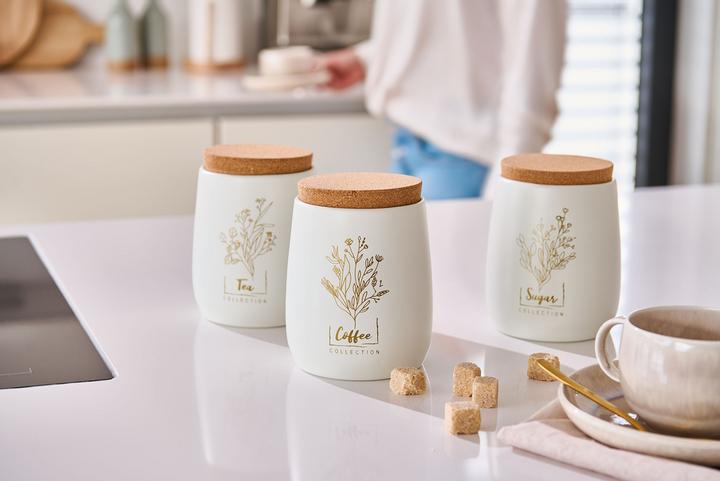 Immagine prodotto Zeller Present Lattina con coperchio in sughero "Sugar", 750 ml, metallo (0.75 l)