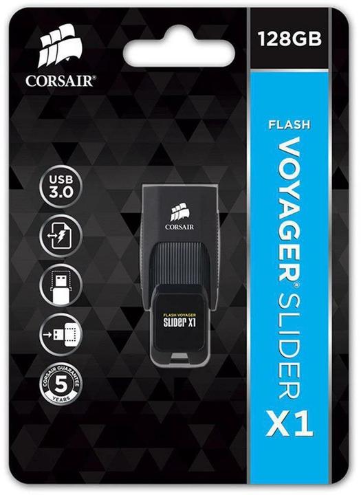 Produktbild Corsair Flash Voyager Slider X1 (128 GB, USB-A, USB 3.0)