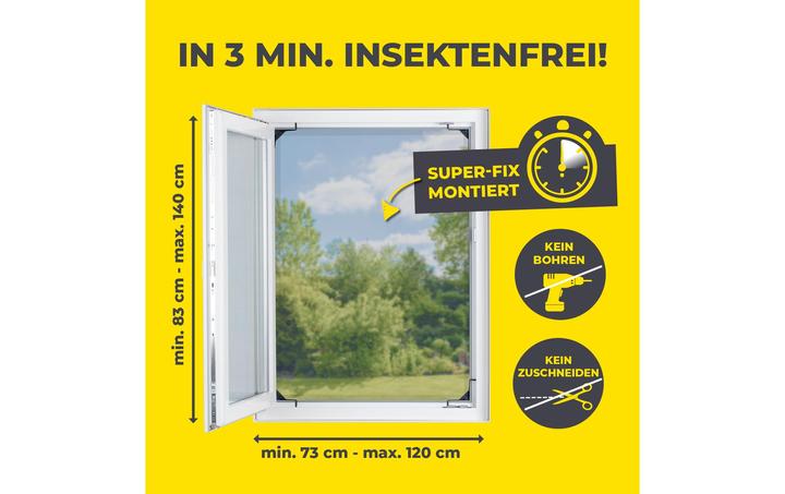 Produktbild Easymaxx Teleskop Insektenschutzgitter (120 x 140 cm)