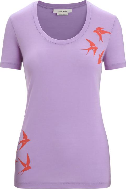 Actual product image Icebreaker Women's Tech Lite II S/S Scoop Swarming Shapes (S)
