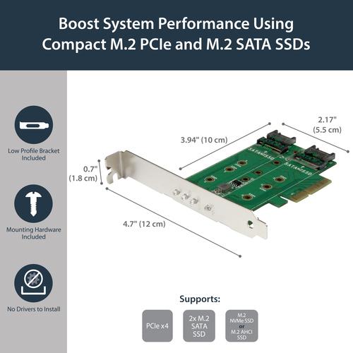 Immagine prodotto StarTech SCHEDA M.2 SSD 3PT - PCIE 3.0