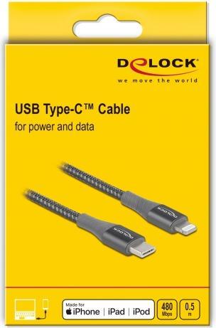 Immagine prodotto Delock USB-C – Lightning (0.50 m, USB 2.0)