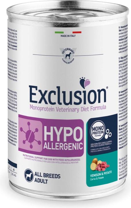 Immagine prodotto Exclusion Cervo ipoallergenico e patate (Senior, Adulto, 1 pz., 400 g)