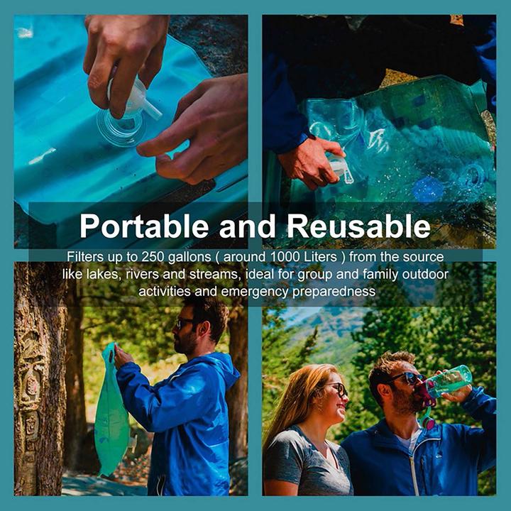 Image du produit Naturewater NW-5-EWP Filtre Mobile d’eau Survie Purificateur Urgence 4 Étapes Sachet 10L Outdoor