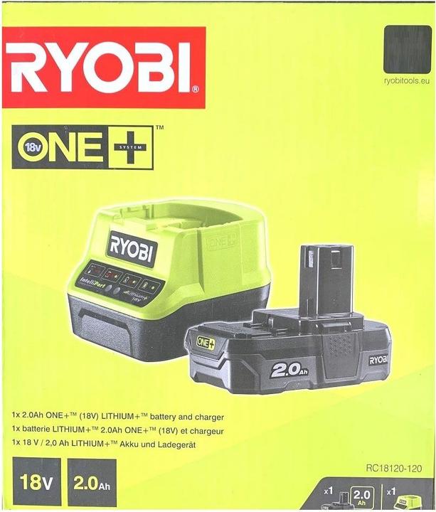 Actual product image Ryobi Battery 18V 2,0Ah + quick charger (18 V)