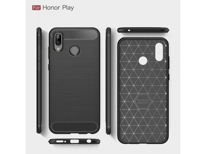 Produktbild Screenguard Honor Play Hülle Carbon Brushed Soft TPU (Honor Play)