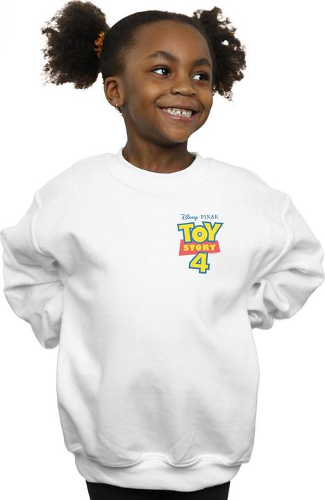 Actual product image Disney Girls Toy Story 4 Logo Breast Print Sweatshirt (152, 158)