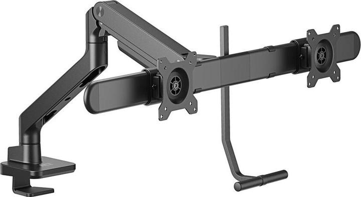 Actual product image Dual monitor arm office premium, with gas spring, crossbar (32")