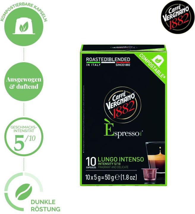 Produktbild Caffè Vergnano Espresso Lungo (10 x Port.)