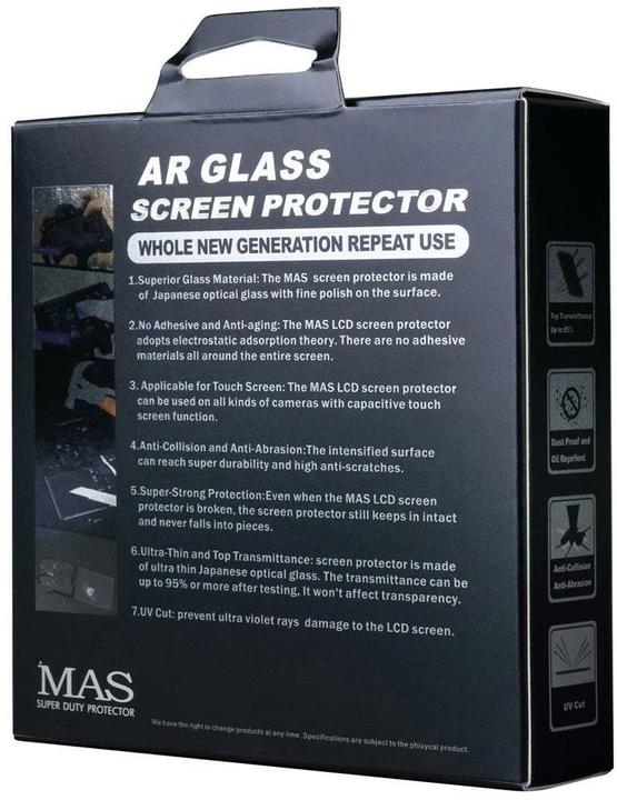 Actual product image MAS Nikon D850/D6 - LCD protection glass (Screen protector, D850, D6)