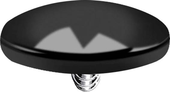 Produktbild Star Piercing Dermal Anchor Kuppel schwarz (ohne Messing, Chirurgenstahl 316L)