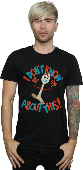 Actual product image Disney Mens Toy Story 4 Forky I Dont Know About This T-Shirt (XL)